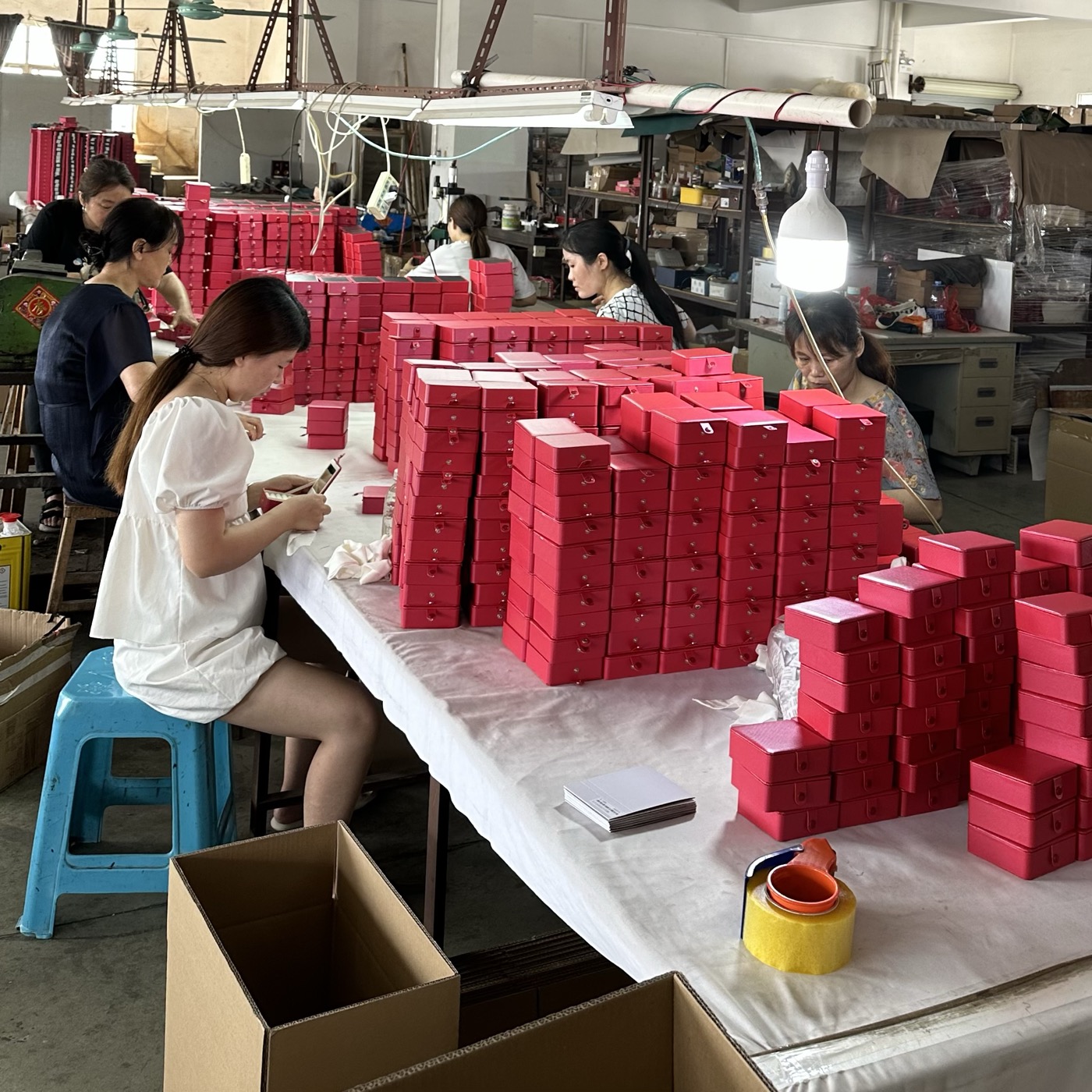 Chung Ngai jewellery boxes assembled and checked by hand