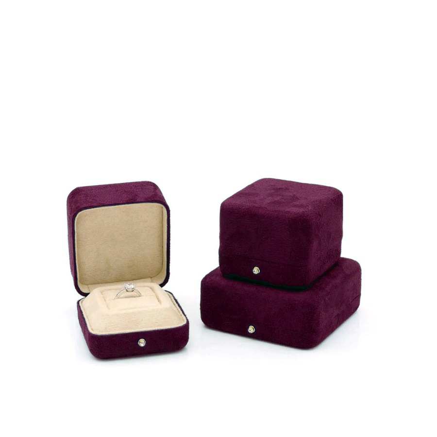 Wine Suede — custom jewelry box series CN-122 by Chung Ngai