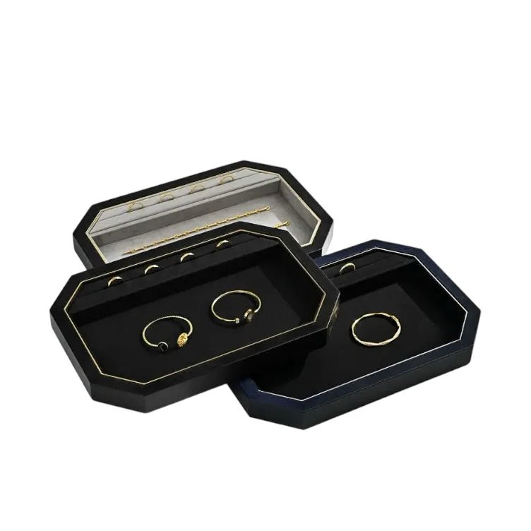 Octagon Navy — custom jewelry box series CN-127 by Chung Ngai