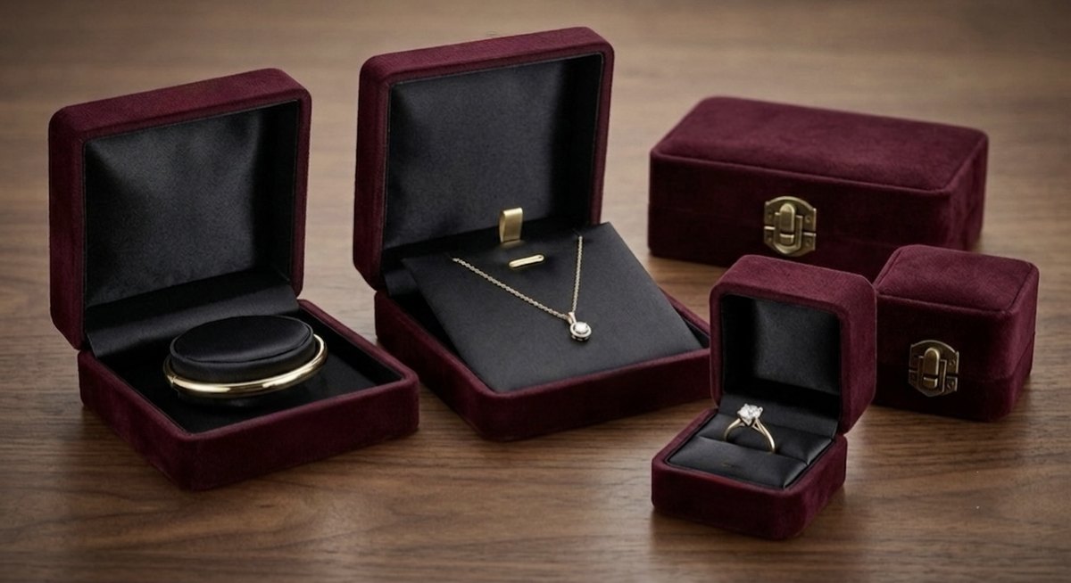 Bordeaux Velvet — custom jewelry box series CN-306