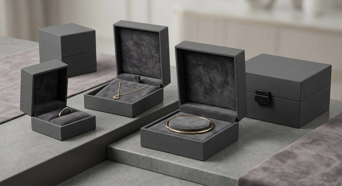Charcoal Grain — custom jewelry box series CN-307
