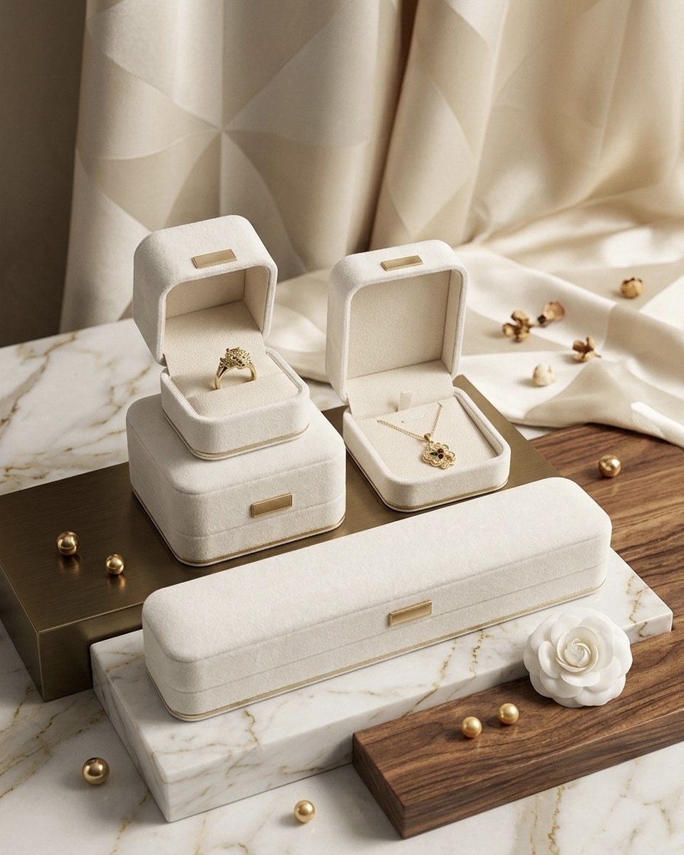 Sienna Suede custom jewelry box by Chung Ngai